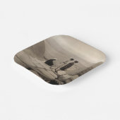 Flapper Girls Sunrise Khufu Pyramid, Egypte 1920 Papieren Bordje (Gebogen)