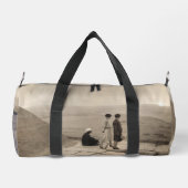 Flapper Girls Sunrise Khufu Pyramid, Egypte 1920 Plunjezak (Achterkant)