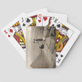 Flapper Girls Sunrise Khufu Pyramid, Egypte 1920 Pokerkaarten (Achterkant)