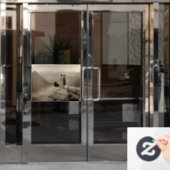 Flapper Girls Sunrise Khufu Pyramid, Egypte 1920 Raamsticker (Kantoordeur)