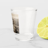 Flapper Girls Sunrise Khufu Pyramid, Egypte 1920 Shot Glas (Rechts)