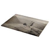 Flapper Girls Sunrise Khufu Pyramid, Egypte 1920 Snijplank (Hoek)