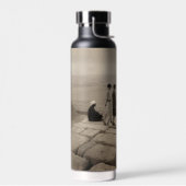 Flapper Girls Sunrise Khufu Pyramid, Egypte 1920 Waterfles (Links)