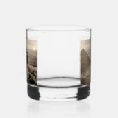 Flapper Girls Sunrise Khufu Pyramid, Egypte 1920 Whisky Glas (Rechts)