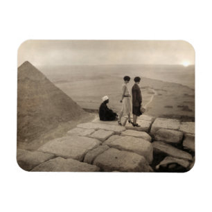 Flapper Girls Zonsopgang Khufu Piramide, Egypte 19 Magneet