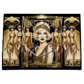Flapper grote gatsby meisje blond haar 1920's part groot cadeauzakje (Voorkant)
