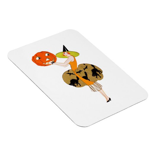 Flapper Holding een Jack-O-Lantern Magneet (Rechterzijde)