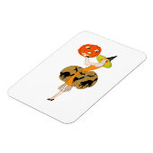 Flapper Holding een Jack-O-Lantern Magneet (Linkerzijde)