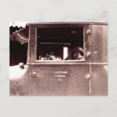 Flapper in Eastman Kodak Car - , jaren 20 Briefkaart (Voorkant)