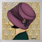 Flapper in een Pet Poster (Voorkant)