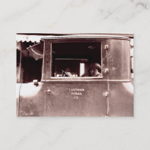 Flapper in een Tin Lizzie Roaring Twenties Visitekaartje