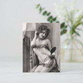 Flapper in Lingerie Briefkaart (Staand voorkant)
