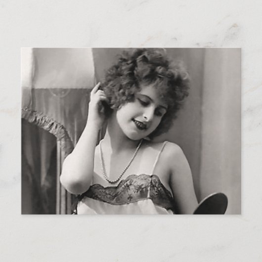 Flapper in Lingerie Briefkaart (Voorkant)