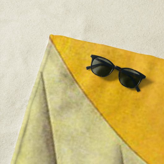 Flapper in paarse hoed strandlaken (In situ)