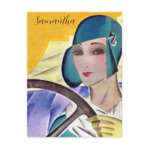 Flapper in Paarse Pet