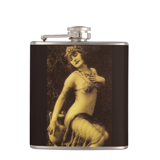 Flapper in Sepia 1 Heupfles (Voorkant)