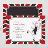 Flapper Invitation Kaart (Voorkant / Achterkant)