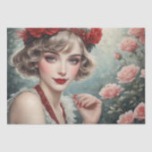 Flapper Jazz Queen - Decoupage - Tissuepapier (Voorkant)