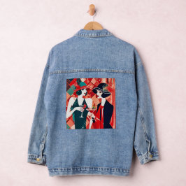 Flapper Kerstfeest Denim Jacket
