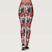 Flapper Kerstfeest Leggings (Achterkant)