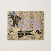 Flapper Lady Music en Glamour Legpuzzel (Horizontaal)