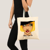 Flapper Lady Tote Bag (Voorkant (product))