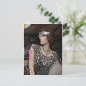 Flapper Mannequin Briefkaart (Staand voorkant)