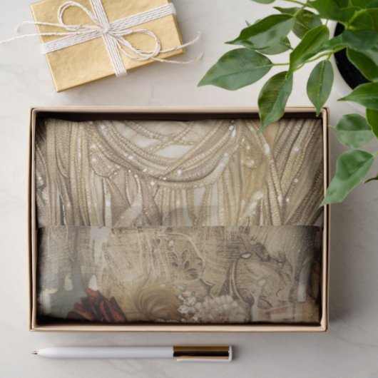 Flapper meisje 2 tissuepapier (Geschenk)