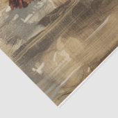 Flapper meisje 2 tissuepapier (Detail)