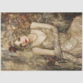 Flapper meisje 2 tissuepapier (Voorkant)