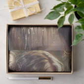 Flapper meisje goud tissuepapier (Geschenk)