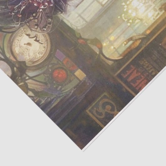 Flapper meisje goud tissuepapier (Detail)