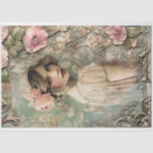 Flapper Meisje  Nouveau Portrait Art Tissuepapier (Voorkant)