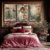 Flapper Meisje  Nouveau Portrait Art Tissuepapier