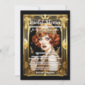 Flapper meisje speakeasy 1920's formele kostuumfee kaart (Voorkant)