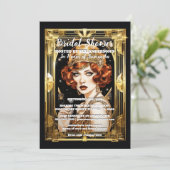 Flapper meisje speakeasy 1920's formele kostuumfee kaart (Staand voorkant)