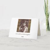 flapper-meisje-wenskaart feestdagen kaart (Achterkant)