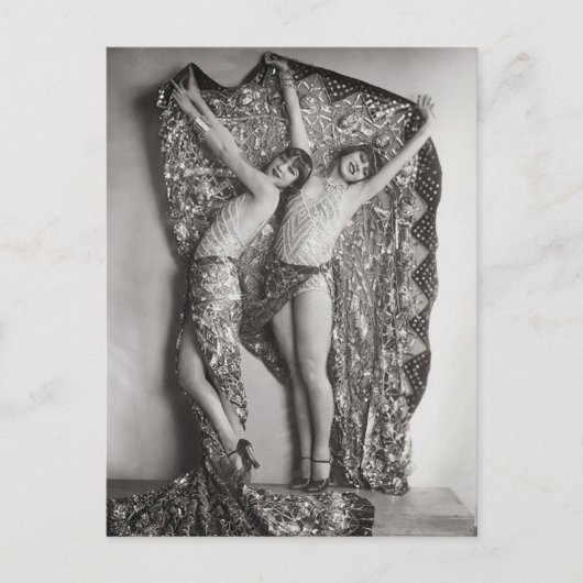 Flapper meisjes Frans  Briefkaart foto (Voorkant)