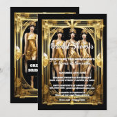 Flapper meisjes speakeasy 1920's grote gatsby them kaart (Voorkant / Achterkant)