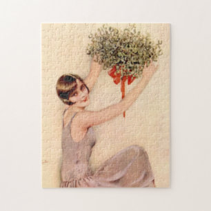 Flapper met Mistletoe Legpuzzel