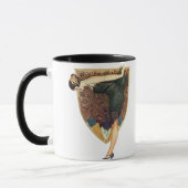 Flapper met Peacock Emblem Mok (Links)