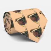 Flapper met Peacock Emblem Stropdas (Opgerold)