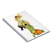 Flapper met pompoen notitieboek (Rechterzijde)