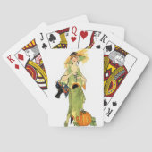 Flapper met pompoen pokerkaarten (Achterkant)