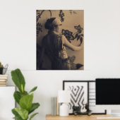 Flapper-Mode - 1920s-uitgang en haarstijl Poster (Thuiskantoor)
