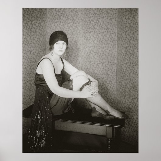 Flapper Mode, 1922. Oude Foto Poster (Voorkant)