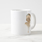 Flapper Mode-ketch - Vrouw met haarstuk Grote Koffiekop (Voorkant rechts)
