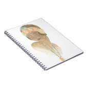 Flapper Mode-ketch - Vrouw met haarstuk Notitieboek (Rechterzijde)