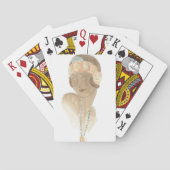 Flapper Mode-ketch - Vrouw met haarstuk Pokerkaarten (Achterkant)