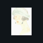 Flapper Mode Schets - Portret Canvas Afdruk<br><div class="desc">Flapper Mode Sketches IV van June Erica Vess. | 139028D</div>